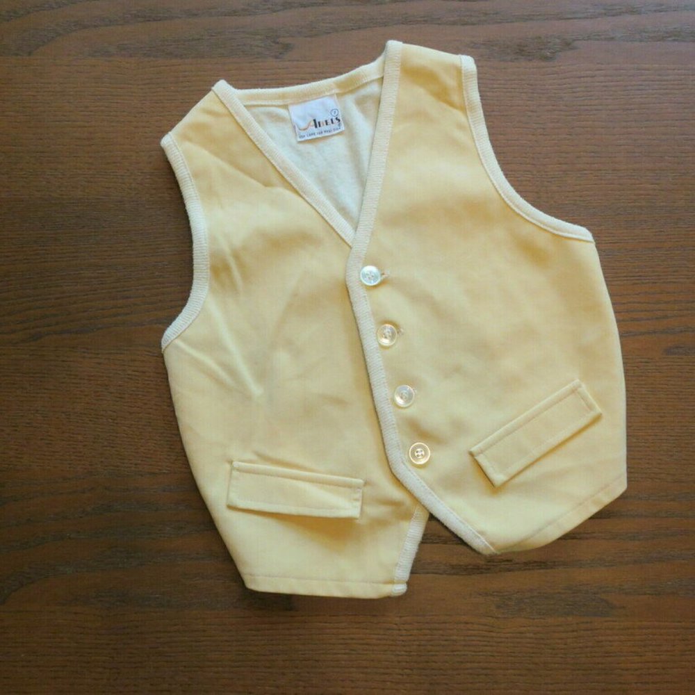 Vintage 60's Yellow Vest by Abels 7
